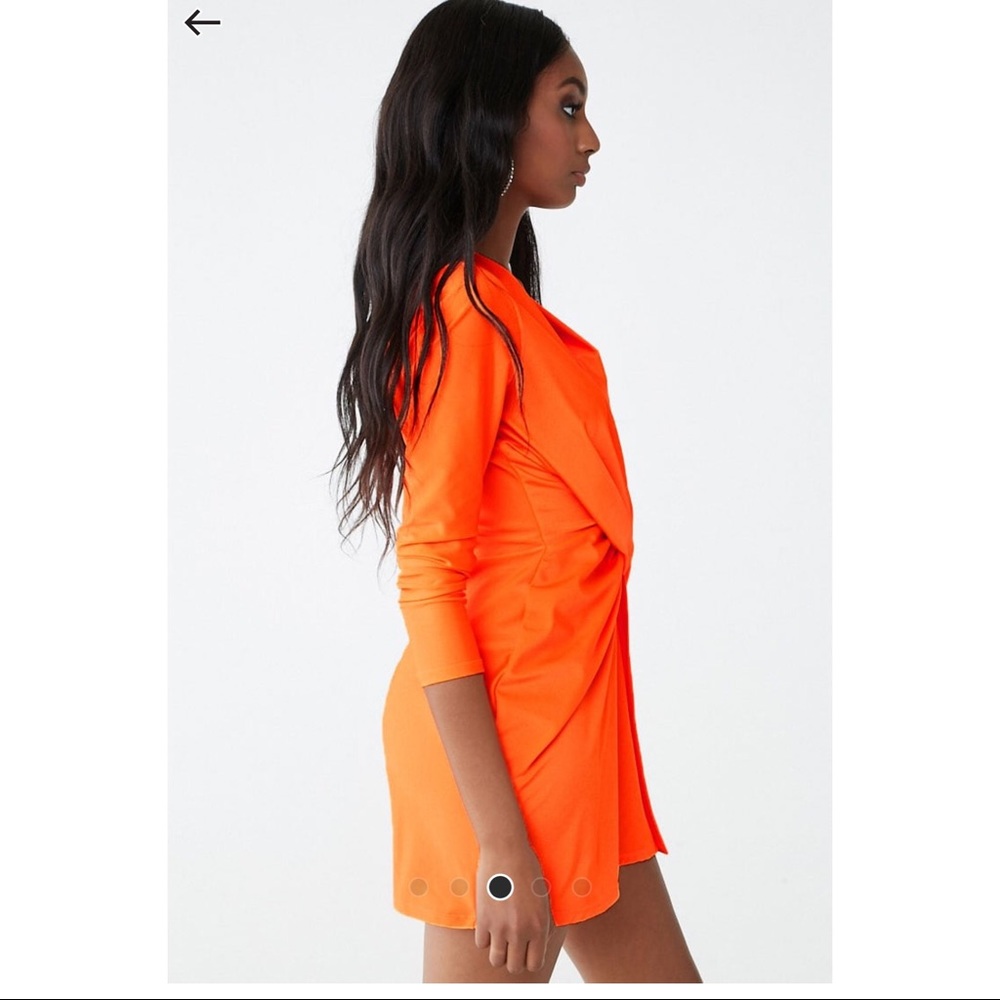 Neon orange dress size M - Picture 3 of 4
